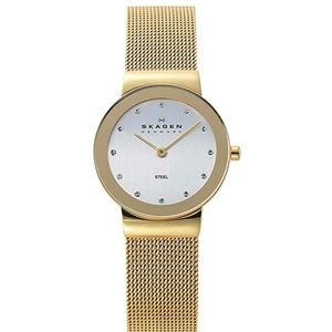 SKAGEN women’s gold watch mesh with box new